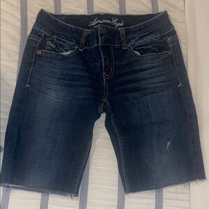 American Eagle Outfitters Dark Blue Jean Shorts